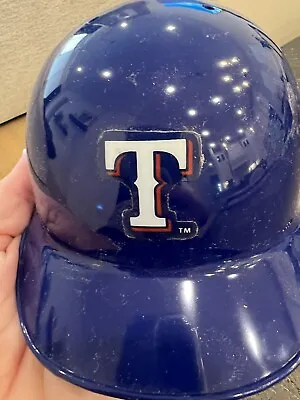 Texas Rangers Mini Plastic MLB Blue Baseball Batting Helmet • $5.99