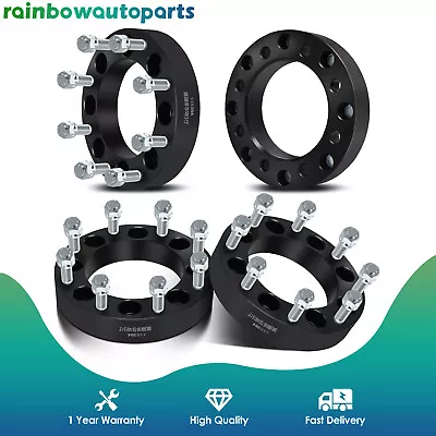 4PC 1.5  8x6.5 To 8x180 Wheel Spacers Adapters For Chevy Silverado Sierra 2500 • $104.49