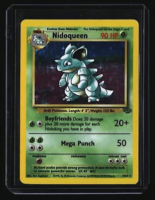 Pokemon NIDOQUEEN 7/64 (Holo Rare) Jungle - MP/Mod Play • $16.99