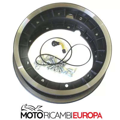 !! Tubeless Decomposable Circle Makes Italy Black Glossy Edge 3.00-10 Vespa Px • £46.74