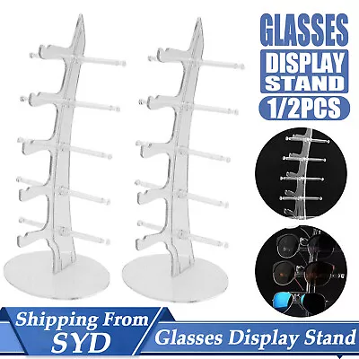 Display Rack Plastic Sunglasses Holder Stand Glasses Stand Shelf Show Eyeglasses • $13.55