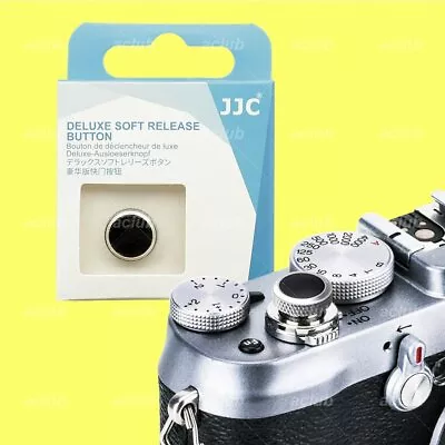 Deluxe Soft Shutter Release Button Silver Black For Fujifilm X-Pro3 E4 T5 X100VI • £16.68