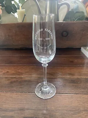 Vintage Packard Electric 100 Years Goblet Etched Engraving Crystal? 1890-1990 • $15