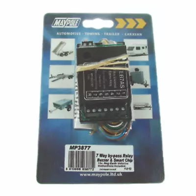 Maypole 12V 7 Way Bypass Relay Display Packed Trailer Caravan Indicators Towing • £27.59