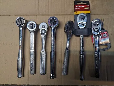 7 Ratchet Lot 3/8 :Matco Craftsman Husky  • $95