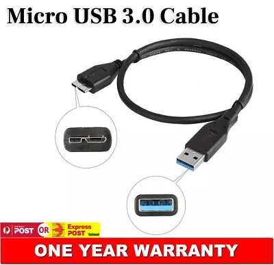 Micro USB 3.0 Data Sync Charger Cable Cord For Samsung Galaxy Note 3 S5 50CM AU • $9.50