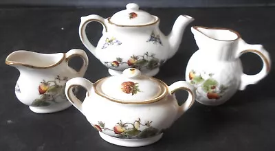 Coalport Miniature ''strawberry'' Tea Set Perfect • £20
