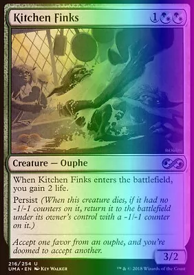 $1.95 • Buy MTG Magic The Gathering Kitchen Finks (216/271) Ultimate Masters NM FOIL