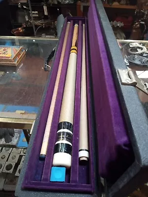 Vtg Original  Frank Paradise Pool Cue 2 Shafts Armen Katageosian W/Case • $909