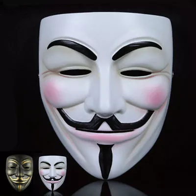 $25.80 • Buy V For Vendetta Resin Mask Occupy Wall Street Guy Fawkes Halloween Cosplay Prop