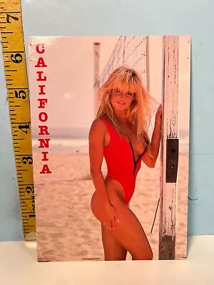 1990  California Vollyball Girl  California Scene Postcards   • $8