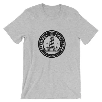 Ocean Side Light House T-Shirt. 100% Cotton Premium Tee NEW • $18