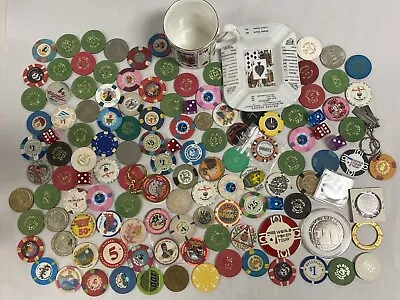 Collection Of Casino Chips Vegas AC Monaco Islands Gambling Poker $$$ Group Lot • $395