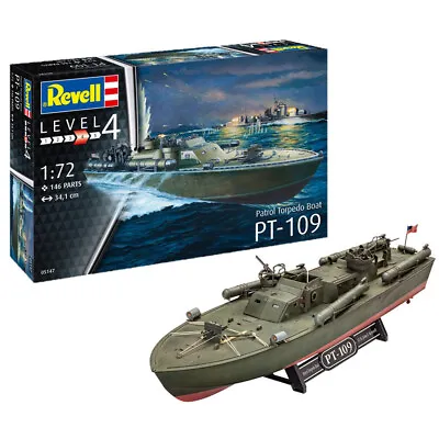 £20.99 • Buy Revell Patrol Torpedo Boat PT-109 Plastic Model Kit 05147 Scale 1/72