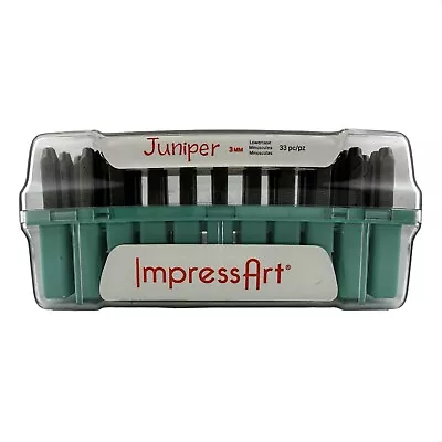 NEW IMPRESSART 3mm 33pc. JUNIPER FONT LOWERCASE LETTER METAL STAMP SET-New • $32.30