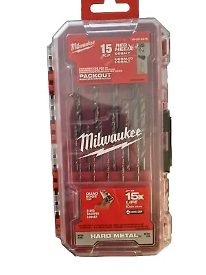 *NEW* - Milwaukee (48-89-2370) - RED HELIX Cobalt Drill Bit Set - PACKOUT • $36.99