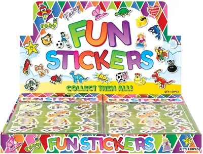 Kids Stickers Sticker Sheets Party Bag Fillers 1 - 120 Packs - Many Designs • £1.50