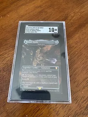 MTG Morgul-Knife / Shadowspear Foil Lord Of The Rings 0353 SGC Graded 10 • $39.99