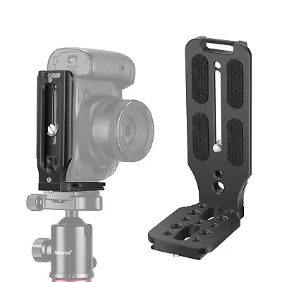 Neewer L Shape Bracket Vertical QR Plate Universal DSLR Camera L Bracket • $26.50