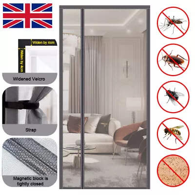 Magic Curtain Door Mesh Magnetic Fastening Mosquito Fly Bug Insect Net Screen K • £2.99