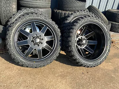 Set Of New 22  Fuel Maverick Dually Wheels For Ford F350 W/35125022 Mud Tires • $4800