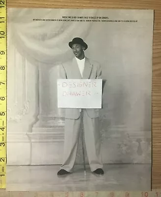 Michael Jordan Fashion Photo Photograph In Suit Hat & Walking Cane Scene • $12.95