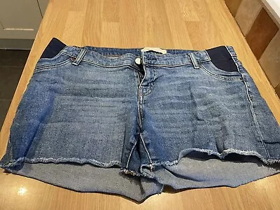 Lovely GAP Maternity Denim Shorts - Size 12 • £4.99