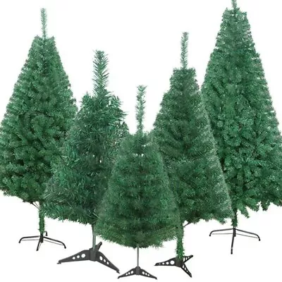 £14.99 • Buy Christmas Tree Bushy Artificial Xmas Tree Home Decor 4ft 5ft 6ft 7ft Metal Stand