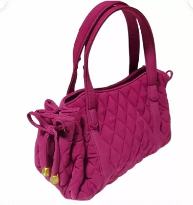 Vera Bradley Pink Magenta Margie Satchel Purse Handbag Medium Quilted • $19.98