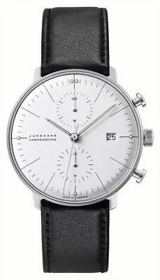 Junghans Max Bill Chronoscope Sapphire Glass 27/4600.02 • $1795