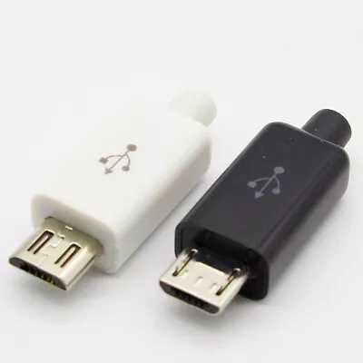 Micro USB Male Plug Connector Socket DIY Adapter Jack Cable Solder Charger Cord • $2.58