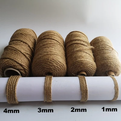 £1.40 • Buy Jute Twine Natural Rope Brown Shabby Rustic 3 Ply String Burlap  Craft Packing