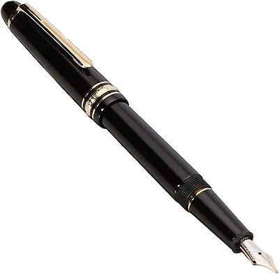 MONTBLANC MEISTERSTUCK 145 FOUNTAIN PEN BLACK GOLD 14K GOLD M Preowned • $368.71