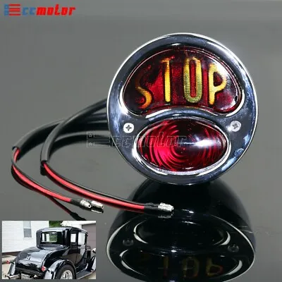 Motorcycle  Stop  Vintage Tail Brake Stop Light For Ford Model A Taillight 28-31 • $32.99