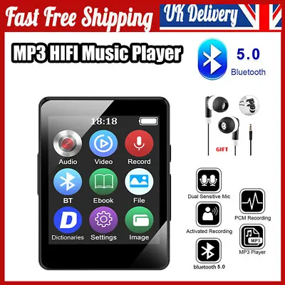 Support 128GB Bluetooth MP4/MP3 Lossless Music Video Player Recorder Sports UK • £14.99