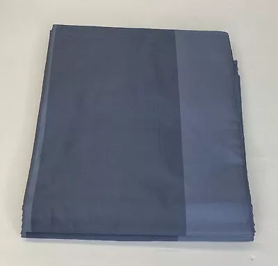 Restoration Hardware Silk Taffeta Pavilion Stripe Drapery RP 50 X 84 Azure $219 • $119.99