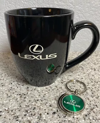 Lexus Automobiles Black 16 Oz Large Coffee Cup Mug & Bonus Key Chain! • $18.95