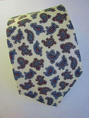 PACO RABANNE PARIS France Silk Twill Ancient Madder Paisley Mens Tie Italy • $16
