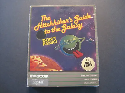 $29.99 • Buy Hitchhiker's Guide To The Galaxy By Infocom For Apple IIe/IIc 2e/2c 1984 5-1/4 