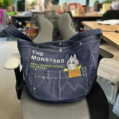 POP MART LABUBU The Monsters Denim High Capacity Crossbody Bags School Bag Gifts • $13.99