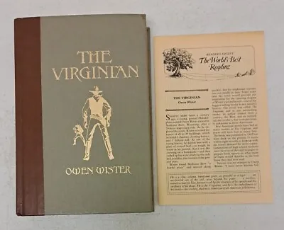 THE VIRGINIAN By Owen Wister 1988 Reader's Digest Arthur I. Keller #6.2.48A • $15.99