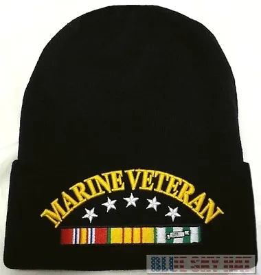 U.s. Marine Corps Usmc Viet Nam Vietnam Veteran Vet Watch Cap Beanie Knit Hat Os • $18.99