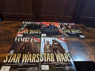 Vanity Fair Magazine Star Wars Lot 5 Issues Skywalker Last Jedi Star Wars TV #A • $26.95