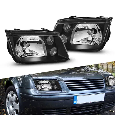 Pair Left+Right Headlights Headlamps Corner Lamp For 1999-2005 VW Jetta/Bora MK4 • $86.99