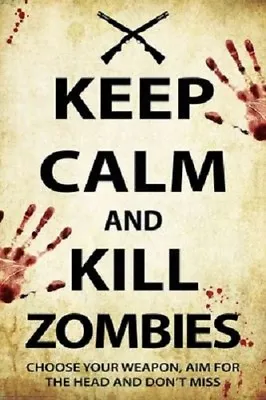 Poster Keep Calm And Kill Zombies The Walking Dead Horror • £4.33