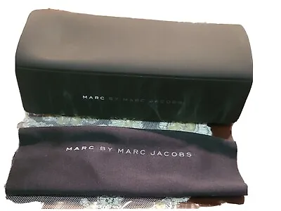 Marc By Marc Jacobs Black Hard Sunglasses Case Large New Authentic 6 X 3 -2 Inch • $14.99