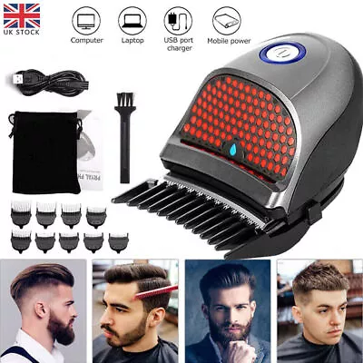 Professional Mens Hair Clippers Self Cut Cordless Electric Hair Trimmer Portable • £21.97