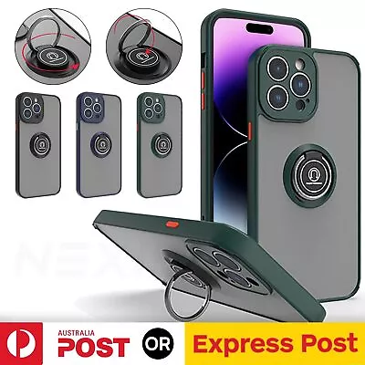 $10.95 • Buy Shockproof Ring Case Magnetic Matte Stand Cover For IPhone 14 13 12 11 Pro Max