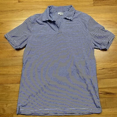 Quaker Marine Supply Men S Royal Blue Microstripe Stretch Cotton SS Polo Shirt • $29.99