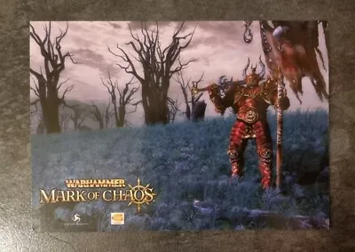 RARE PROMOTIONAL FLYER INSERT Warhammer Mark Of Chaos Postcard 2 PC • £2.99